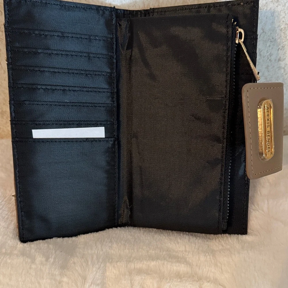 Alexis Bendel Taupe Studded Wallet